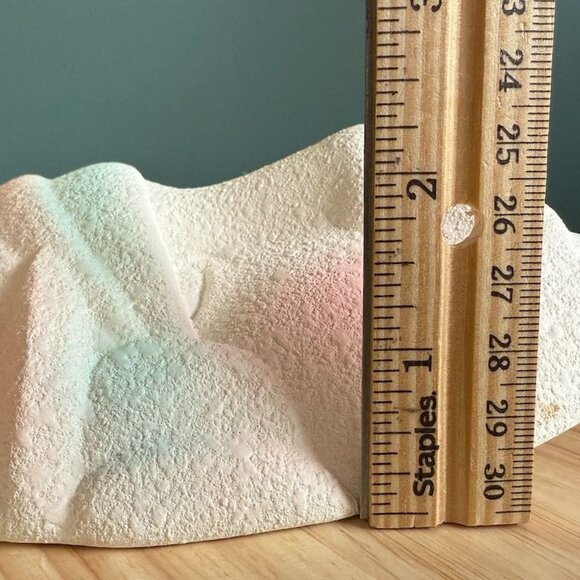 2 Vintage 80's Post Modernism Wall Mask Pastel Pink Green White Textured NOS - Picture 10 of 10